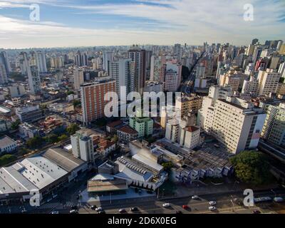 Luftaufnahme der Stadt Sao Paulo, Brasilien. Stockfoto