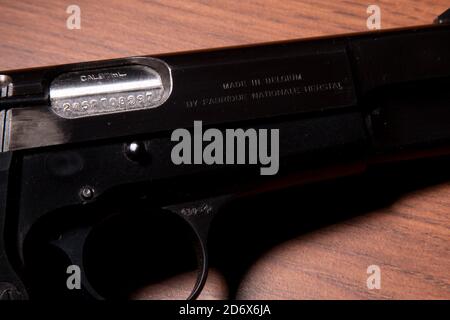 9-mm-Browning mit hoher Leistung Stockfoto