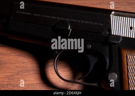 9-mm-Browning mit hoher Leistung Stockfoto