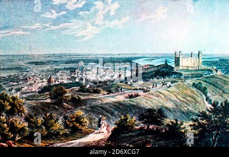 Bratislava im 19. Jahrhundert Stockfoto