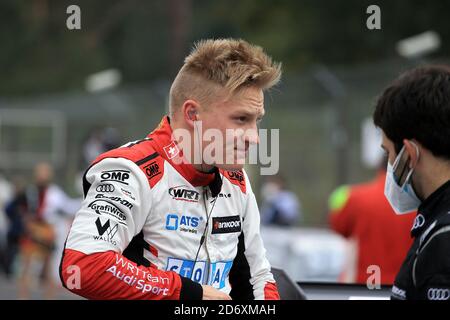 Zolder, Belgien. Oktober 2020. 18. Oktober 2020, Circuit Zolder, Zolder, DTM 2020, Zolder, 16.-18. Oktober 2020, im Bild: Fabio Scherer (CH # 13), WRT Team Audi Sport Quelle: dpa/Alamy Live News Stockfoto