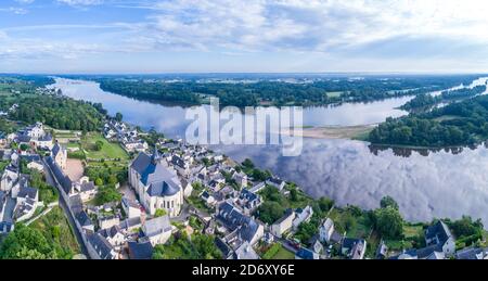 Frankreich, Indre et Loire, Loire Tal als Weltkulturerbe von der UNESCO, Candes Saint Martin aufgeführt, mit der Bezeichnung les plus beaux villages de France (Die Bea Stockfoto