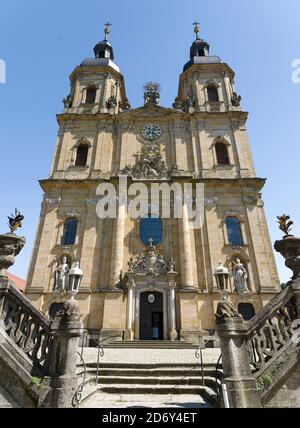 Basilika Goessweinstein, erbaut von Balthasar Neumann. Goessweinstein der wichtigste Wallfahrtsort in der Fränkischen Schweiz (Fraenkischen Stockfoto