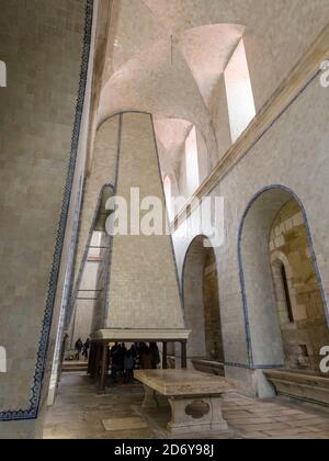 Die Küche. Das Kloster von Alcobaca, Mosteiro de Santa Maria de Alcobaca, als UNESCO-Weltkulturerbe. Europa, Südeuropa, Portugal Stockfoto