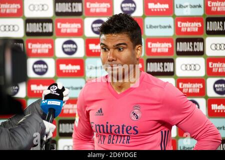 arlos Henrique Casemiro von Real Madrid nach der spanischen Meisterschaft La Liga Fußballspiel zwischen Real Madrid und Cadiz CF am 17. Oktober 2020 bei Stockfoto