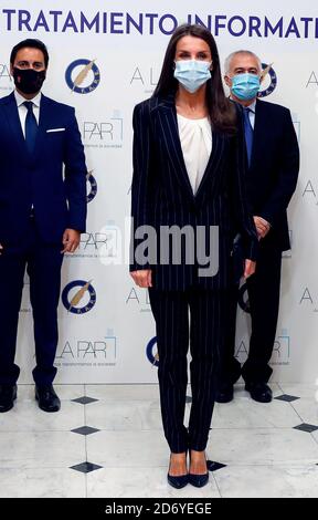 Madrid, Madrid, Spanien. Oktober 2020. Königin Letizia von Spanien nimmt am 20. Oktober 2020 an der 4. Konferenz zur Informationsbehandlung von Behinderungen am Hauptsitz der Madrider Pressevereinigung in Madrid Teil.Quelle: Jack Abuin/ZUMA Wire/Alamy Live News Stockfoto