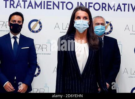Madrid, Madrid, Spanien. Oktober 2020. Königin Letizia von Spanien nimmt am 20. Oktober 2020 an der 4. Konferenz zur Informationsbehandlung von Behinderungen am Hauptsitz der Madrider Pressevereinigung in Madrid Teil.Quelle: Jack Abuin/ZUMA Wire/Alamy Live News Stockfoto
