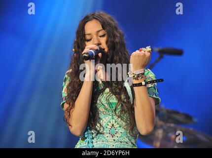 Eliza Doolittle tritt beim Isle of Wight Festival im Seaclose Park in Newport auf. Stockfoto