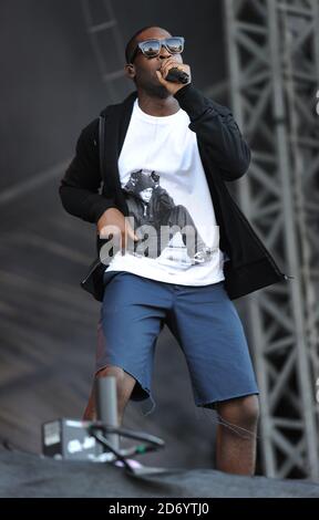 Tinie Tapah beim V Festival in Chelmsford, Essex. Stockfoto