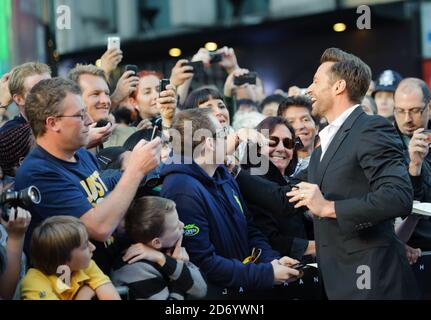 Amir Khan bei der Premiere von Real Steel auf dem Leicester Square im Zentrum von London. Stockfoto