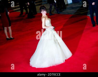 Helen McCrory bei der Premiere von Skyfall, in der Royal Albert Hall in West London. Stockfoto