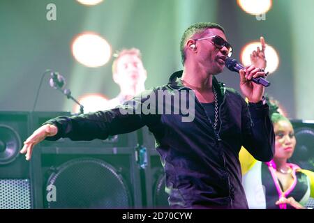 Einläuten mit Major Lazer beim Red Bull Culture Clash in der Wembley Arena im Norden Londons. Stockfoto