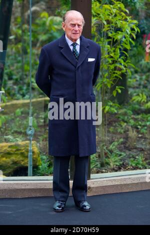 Prinz Philip, Duke of Edinburgh eröffnet das neue Tiger Territory im London Zoo. Stockfoto