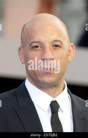 Vin Diesel bei der Weltpremiere der Fast and the Furious 6, auf dem Empire Leicester Square in London. Stockfoto