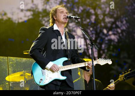 Ray Davies tritt im Hyde Park im Zentrum von London auf, während des Barclaycard British Summer Time Festivals. Stockfoto