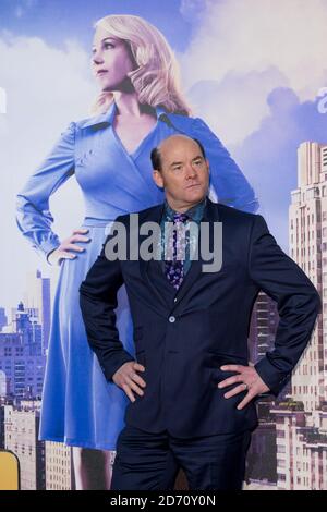 David Koechner bei der Premiere von Anchorman 2: The Legend Fortsetzung, im Vue Cinema in Leicester Square, London Stockfoto
