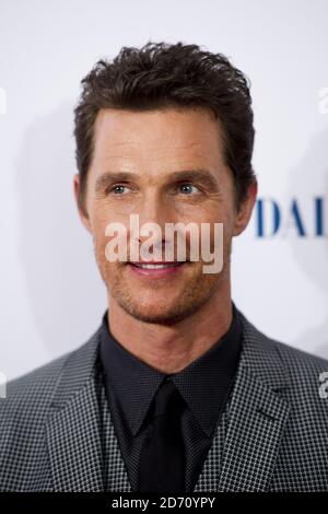 Matthew McConaughey bei der Premiere des Dallas Buyers Club im Washington Hotel in Mayfair, London. Stockfoto