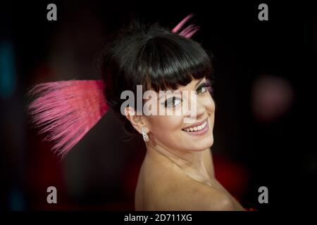 Lily Allen bei den EE British Academy Film Awards 2014 im Royal Opera House, Bow Street, London Stockfoto