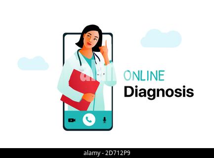 Medizinisches Online-Konzept. Gesundheitstypo. Arzt Stock Vektor