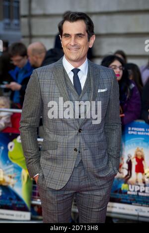 Ty Burrell bei der Premiere von Muppets Most Wanted im Curzon Cinema in Mayfair, London. Stockfoto