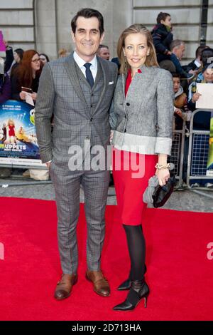 Ty Burrell bei der Premiere von Muppets Most Wanted im Curzon Cinema in Mayfair, London. Stockfoto