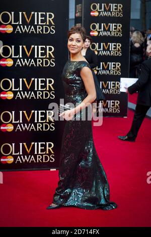 Cush Jumbo nimmt an den Olivier Awards Teil, die im Royal Opera House in Covent Garden, London, stattfinden Stockfoto