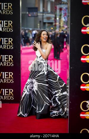 Myleene Klass nimmt an den Olivier Awards Teil, die im Royal Opera House in Covent Garden, London, stattfinden Stockfoto