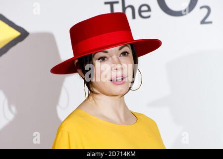 Rose McGowan auf einer Fotowand für das Sundance London Film and Music Festival im Langham Hotel in London Stockfoto