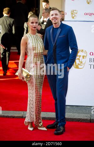 Millie Mackintosh und Professor Green bei der Ankunft für die 2014 Arqiva British Academy Television Awards im Theatre Royal, Drury Lane, London. Stockfoto