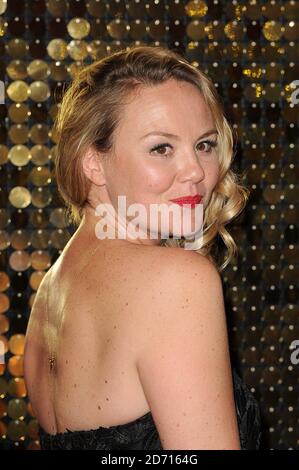 Charlie Brooks bei der Ankunft für die British Soap Awards 2014 im Hackney Empire, 291 Mare St, London. Stockfoto