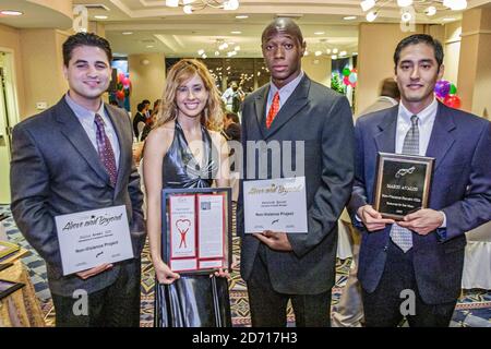 Miami Florida, Coconut Grove Doubletree Hilton Hotel, Non Violence Project USA Anti Drugs Addictions Non Profit Organisation, jährliche Auszeichnungen Event Gäste Stockfoto