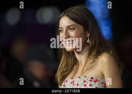 Maria Valverde bei der Weltpremiere von Exodus Gods and Kings im Leicester Square, London. Stockfoto