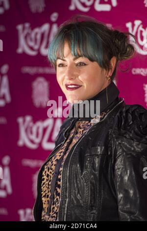 Jaime Winstone bei der Premiere des Cirque du Soleil - Kooza, in der Royal Albert Hall im Westen Londons. Stockfoto