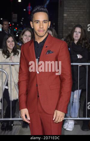 Lewis Hamilton nimmt an der ersten Internationalen Fondsmesse im Roundhouse in Camden, London, Teil Stockfoto