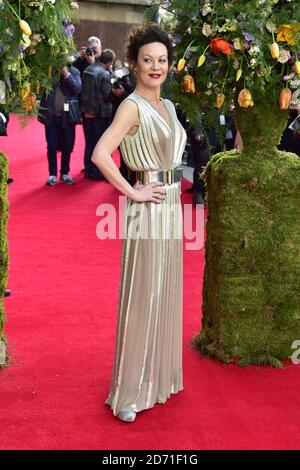 Helen McCrory bei der Premiere VON A Little Chaos im Odeon-Kino in Kensington, London Stockfoto