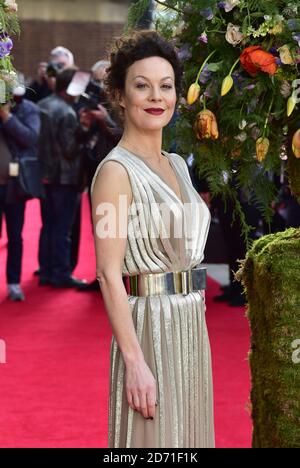 Helen McCrory bei der Premiere VON A Little Chaos im Odeon-Kino in Kensington, London Stockfoto