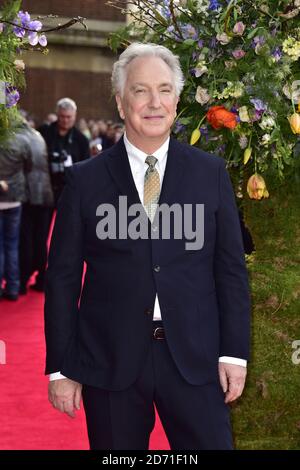 Alan Rickman bei der Premiere VON A Little Chaos im Odeon-Kino in Kensington, London Stockfoto