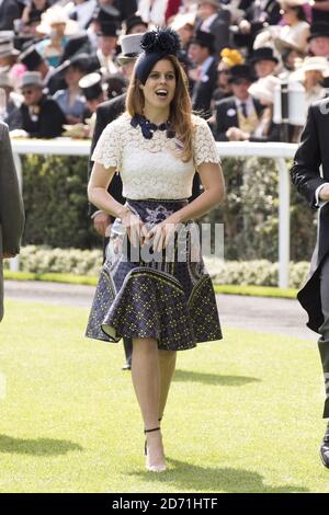 Prinzessin Beatrice von York am vierten Tag des Royal Ascot Meetings 2015 auf der Ascot Racecourse, Berkshire. Stockfoto