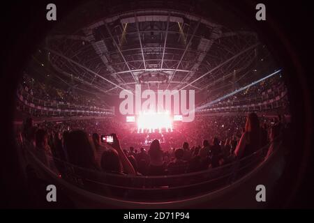 Atmosphäre während des Capital FM Jingle Bell Ball 2015 in der O2 Arena, London. Stockfoto