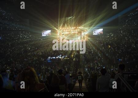 Atmosphäre während des Capital FM Jingle Bell Ball 2015 in der O2 Arena, London. Stockfoto