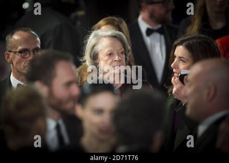 Dame Maggie Smith bei den EE British Academy Film Awards im Royal Opera House, Bow Street, London Stockfoto