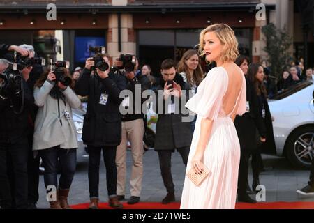 Kate Hudson bei der Premiere von Kung Fu Panda 3 im Odeon-Kino am Leicester Square, London. Stockfoto