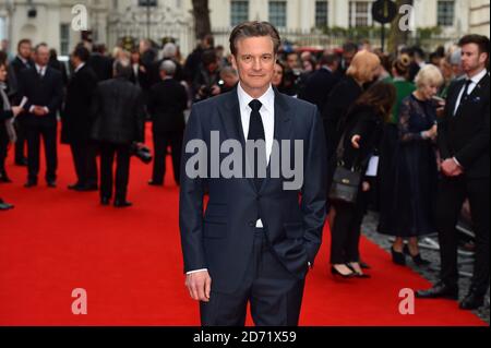 Colin Firth bei der Premiere von The Eye in the Sky UK Veranstaltet im Curzon Mayfair in London Stockfoto