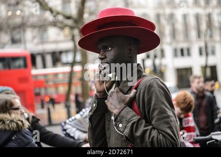 Atmosphäre während der London Fashion Week menÕs AW17 bei 180 Strand, London. Bilddatum: Samstag, 7. Januar 2016. Bildnachweis sollte lauten: Matt Crossick/ EMPICS Entertainment. Stockfoto