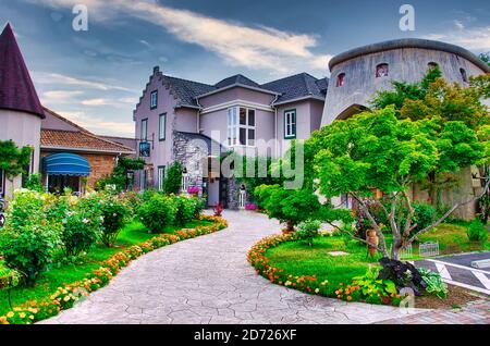 Ein kleiner Schritt nach Hause Stockfoto