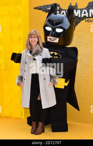 Kate Garraway bei einer Galavorführung des Lego Batman Films im Empire Kino am Leicester Square, London. Bilddatum: Samstag, 28. Januar 2016. Bildnachweis sollte lauten: Matt Crossick/ EMPICS Entertainment. Stockfoto