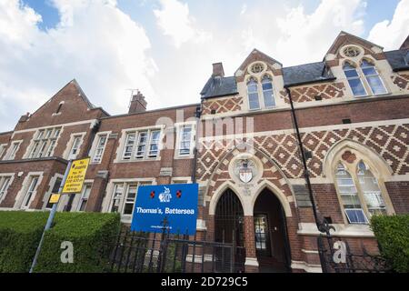 Gesamtansicht der St. Thomas Schule in Battersea, London. Der Herzog und die Herzogin von Cambridge werden ihren Sohn George ab September dieses Jahres in die Schule schicken. Bilddatum: Dienstag, 28. März 2017. Bildnachweis sollte lauten: Matt Crossick/ EMPICS Entertainment. Stockfoto
