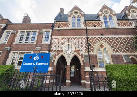 Gesamtansicht der St. Thomas Schule in Battersea, London. Der Herzog und die Herzogin von Cambridge werden ihren Sohn George ab September dieses Jahres in die Schule schicken. Bilddatum: Dienstag, 28. März 2017. Bildnachweis sollte lauten: Matt Crossick/ EMPICS Entertainment. Stockfoto