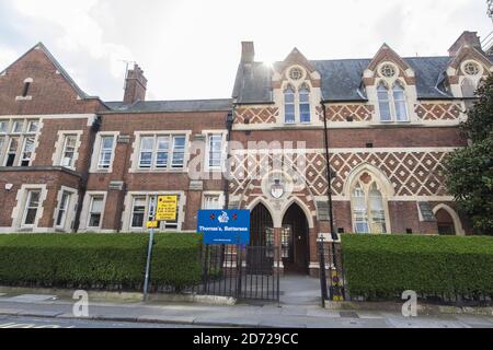 Gesamtansicht der St. Thomas Schule in Battersea, London. Der Herzog und die Herzogin von Cambridge werden ihren Sohn George ab September dieses Jahres in die Schule schicken. Bilddatum: Dienstag, 28. März 2017. Bildnachweis sollte lauten: Matt Crossick/ EMPICS Entertainment. Stockfoto