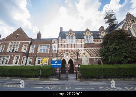 Gesamtansicht der St. Thomas Schule in Battersea, London. Der Herzog und die Herzogin von Cambridge werden ihren Sohn George ab September dieses Jahres in die Schule schicken. Bilddatum: Dienstag, 28. März 2017. Bildnachweis sollte lauten: Matt Crossick/ EMPICS Entertainment. Stockfoto